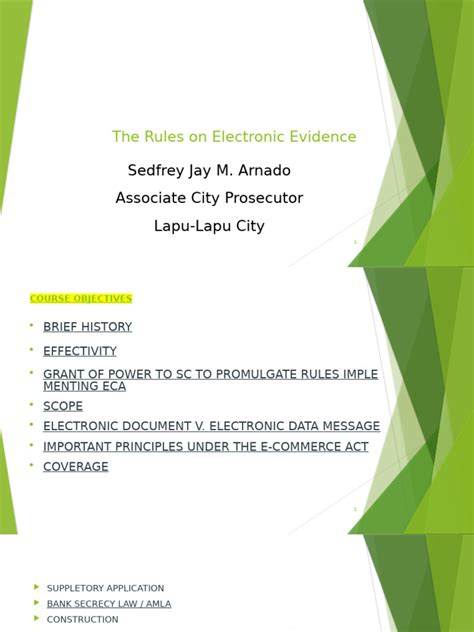 rules on electronic evidence lawphil|Rules of Court .
